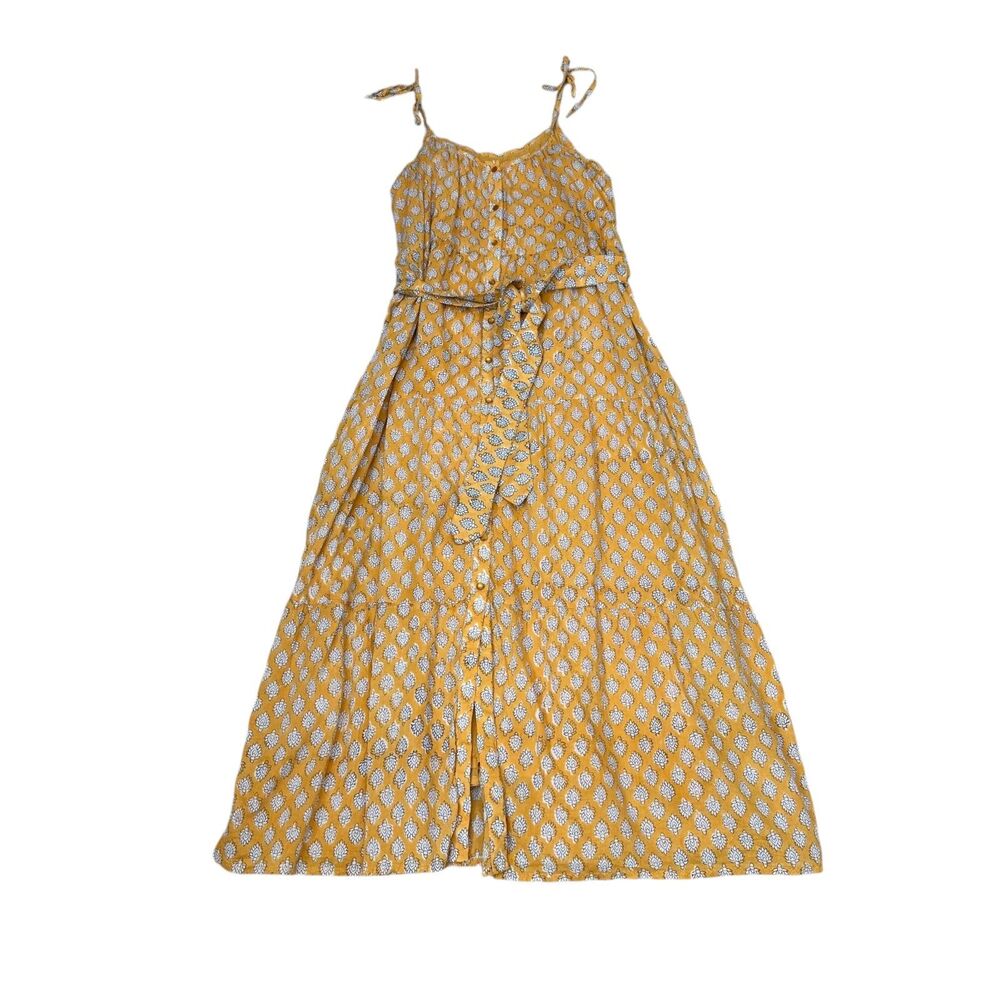 Emerson Fry India Button Front Sundress in Sisters Yellow Size XS/S
